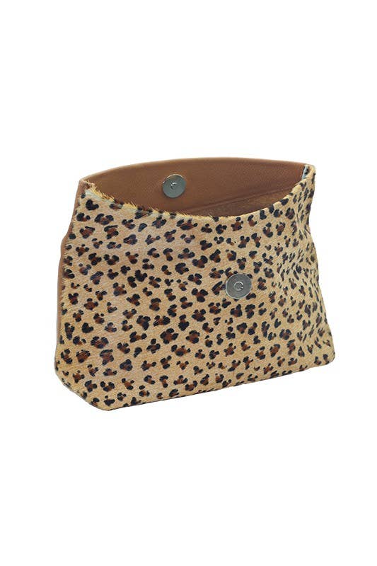 Große Tasche aus Leopardenleder