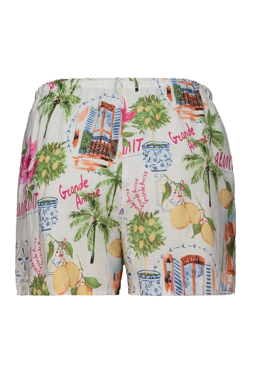 Short mit floralem Print Mykonos