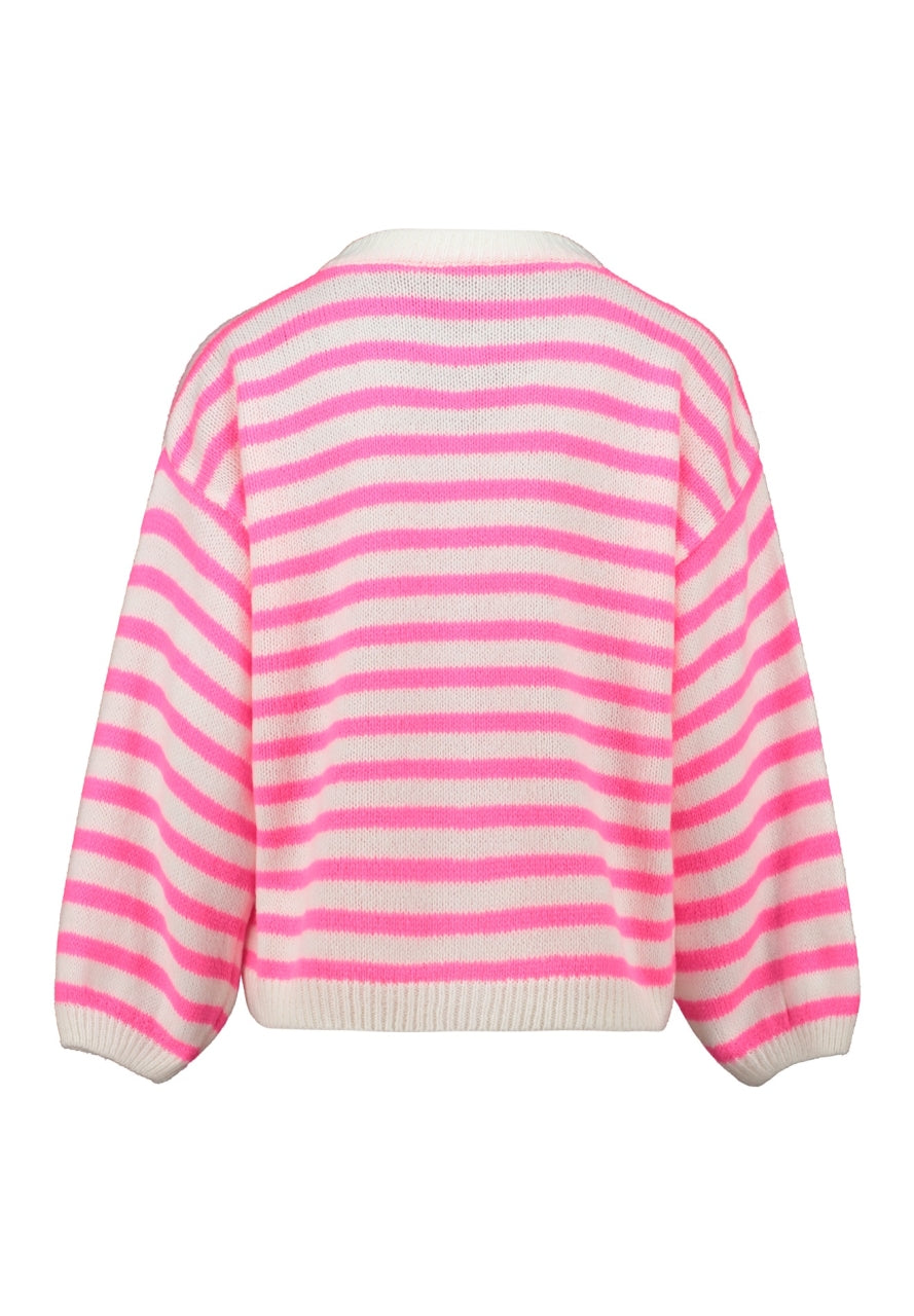 Strickjacke gestreift