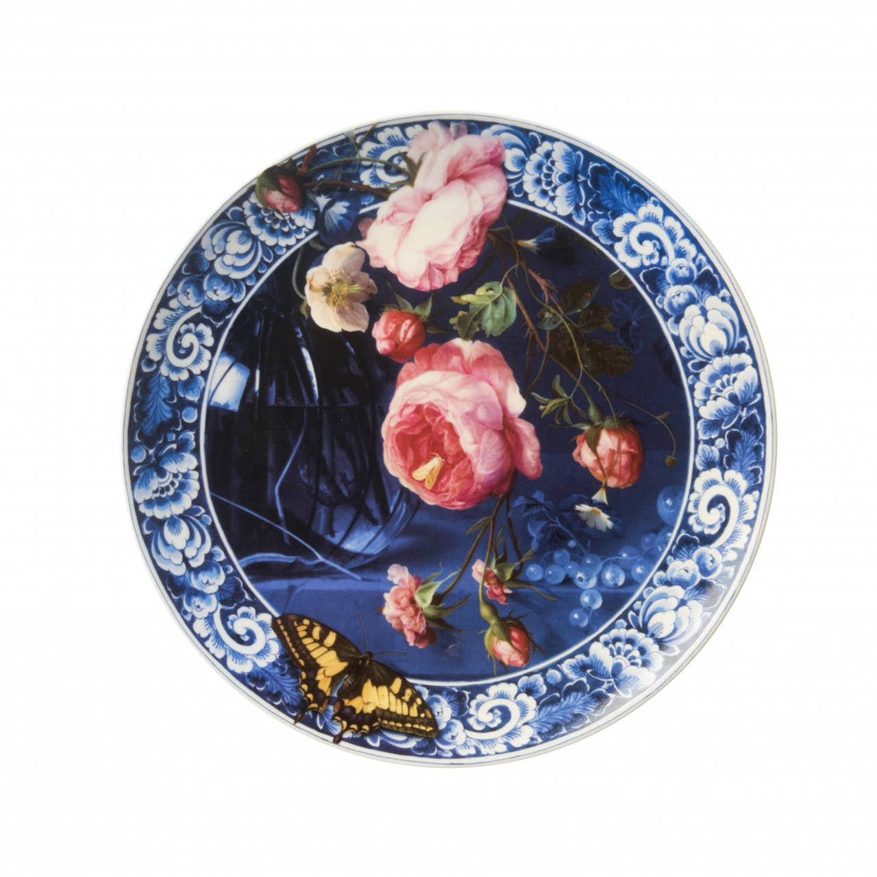 Großer Teller „Blumen des Goldenen Zeitalters“