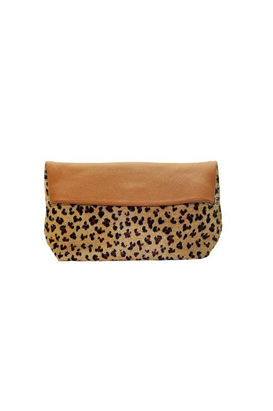 Große Tasche aus Leopardenleder