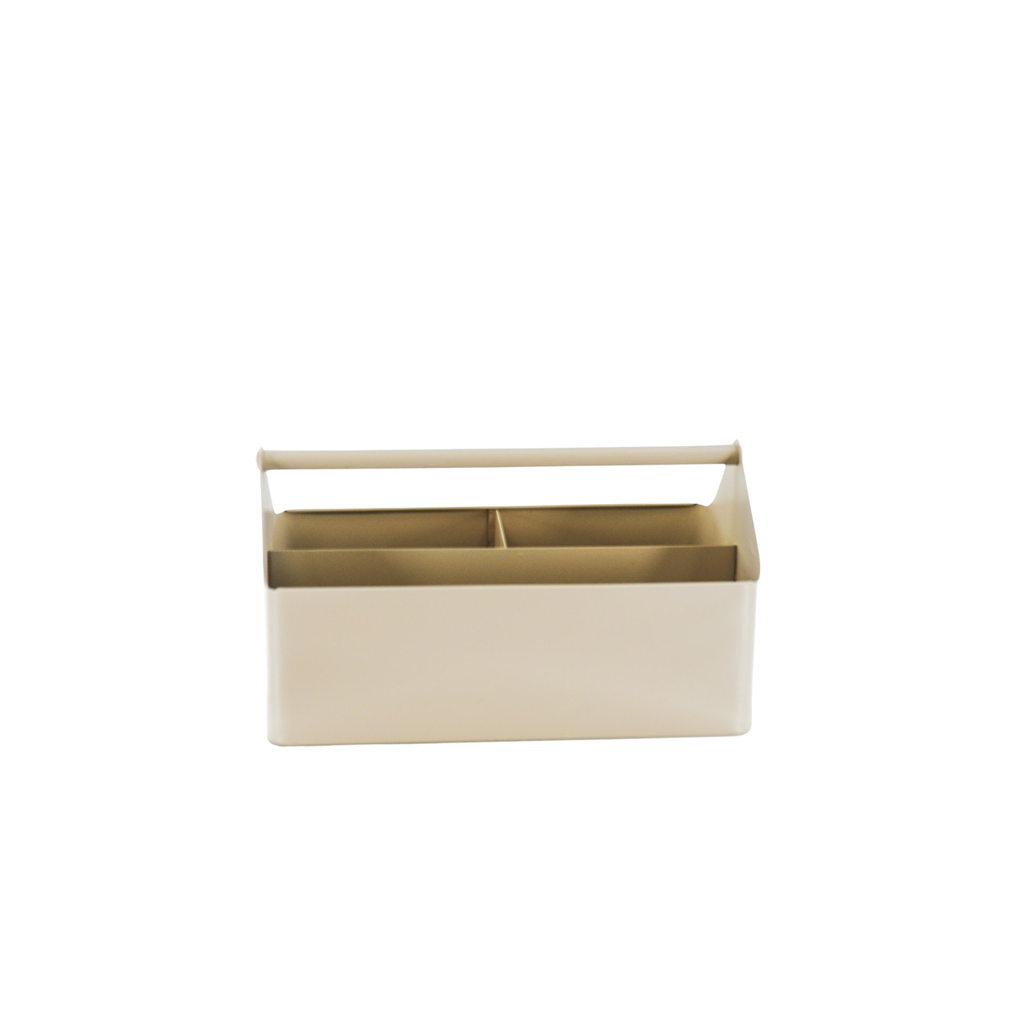 Aufbewahrungsbox - Organizer - Metall - Sand - 30x17x17cm