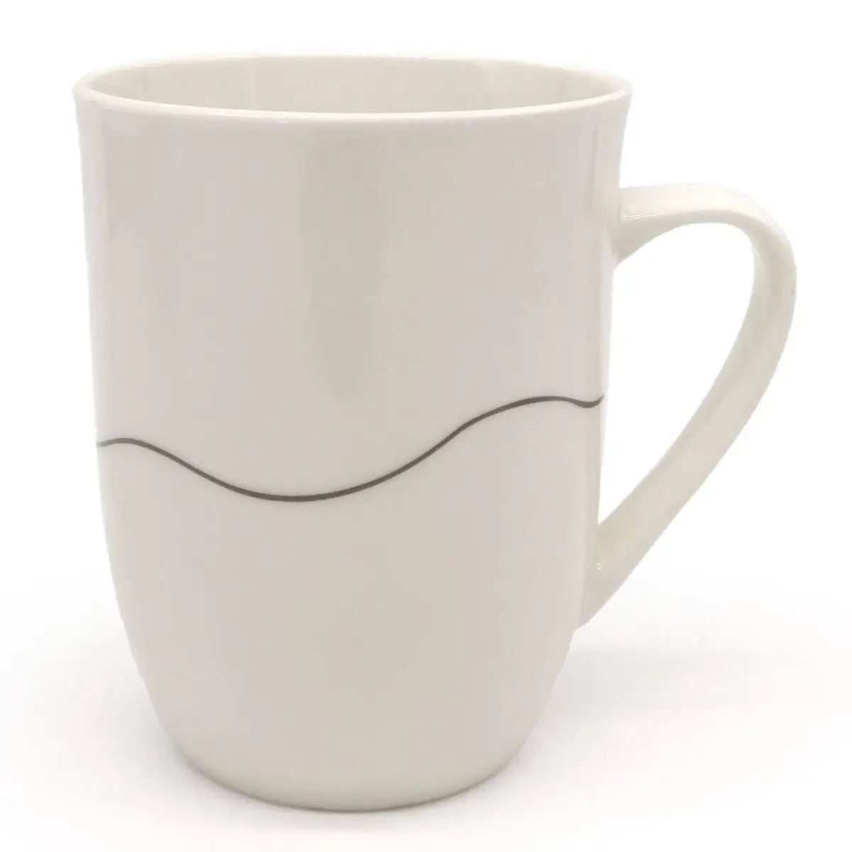 Tasse mit Henkel "Herz geschwungen" anthrazit