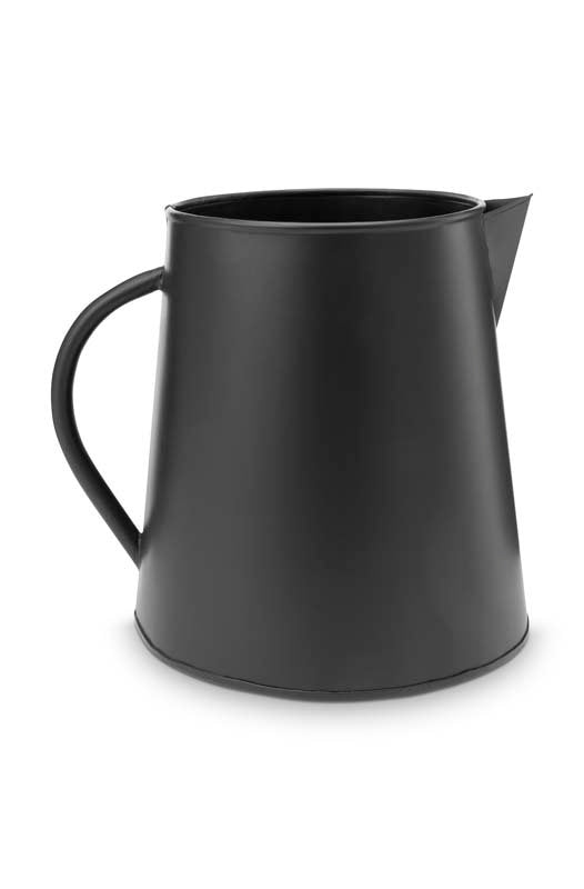 Pitcher with Handle Metal Black 16.5/22x23cm Krug mit Griff Metall Schwarz 16,5 / 22x23cm, Black