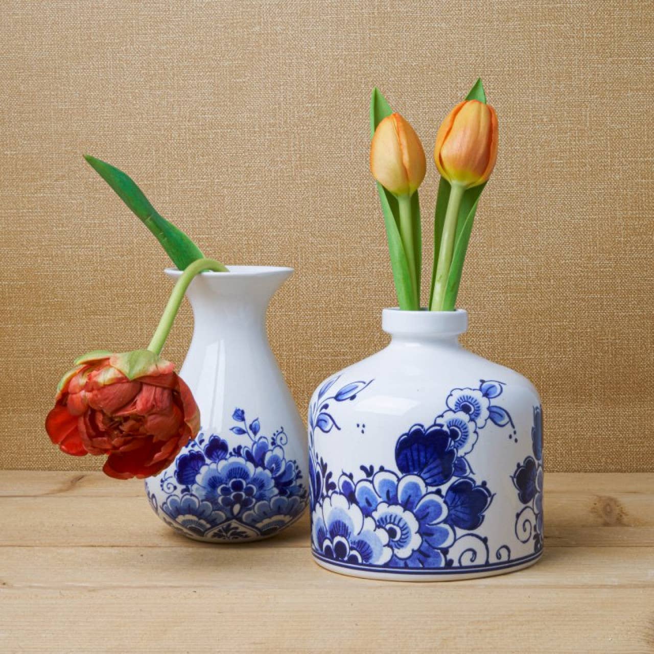 Runde Blumenvase