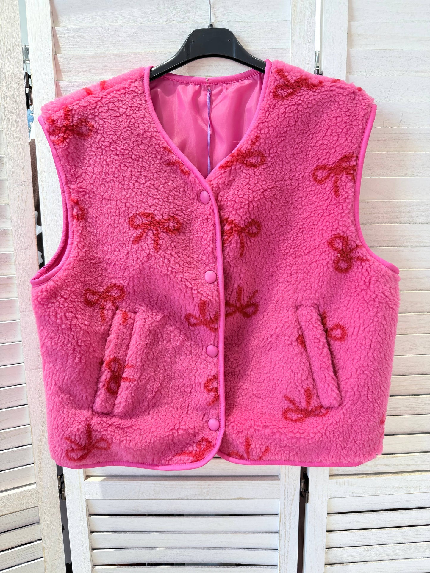 Weste mit Schleifenmuster: Rose / TU
