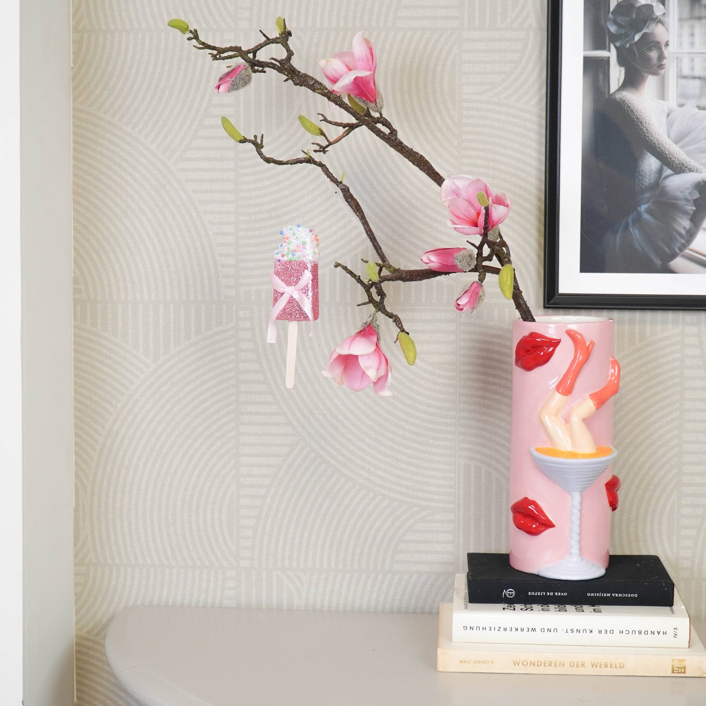 Weihnachtshänger - Eiscreme - Schaum - 15x5cm