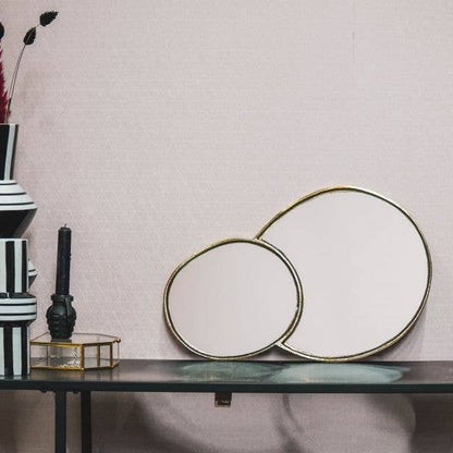 Housevitamin Fuck Perfect Spiegelset, 43 x 28 x 1 cm, goldfarben