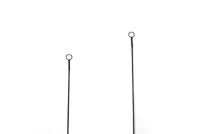 Spiegel - Runde Wandspiegel - Metall - Schwarz - 22x60|9x50cm