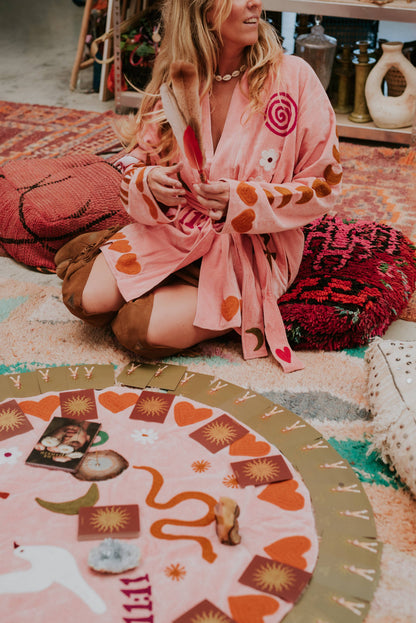 TOUT x Spiritjunkies - Samt-Kimono Rosa Magie