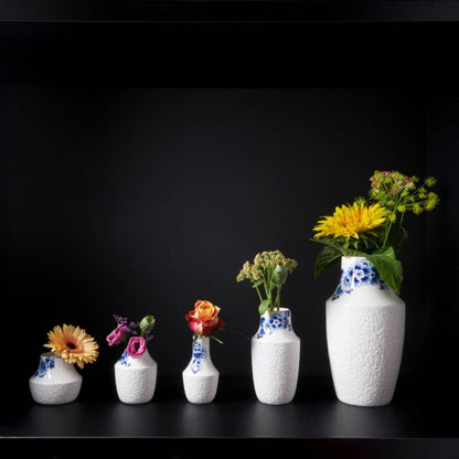 Blaue Blütenvase 4