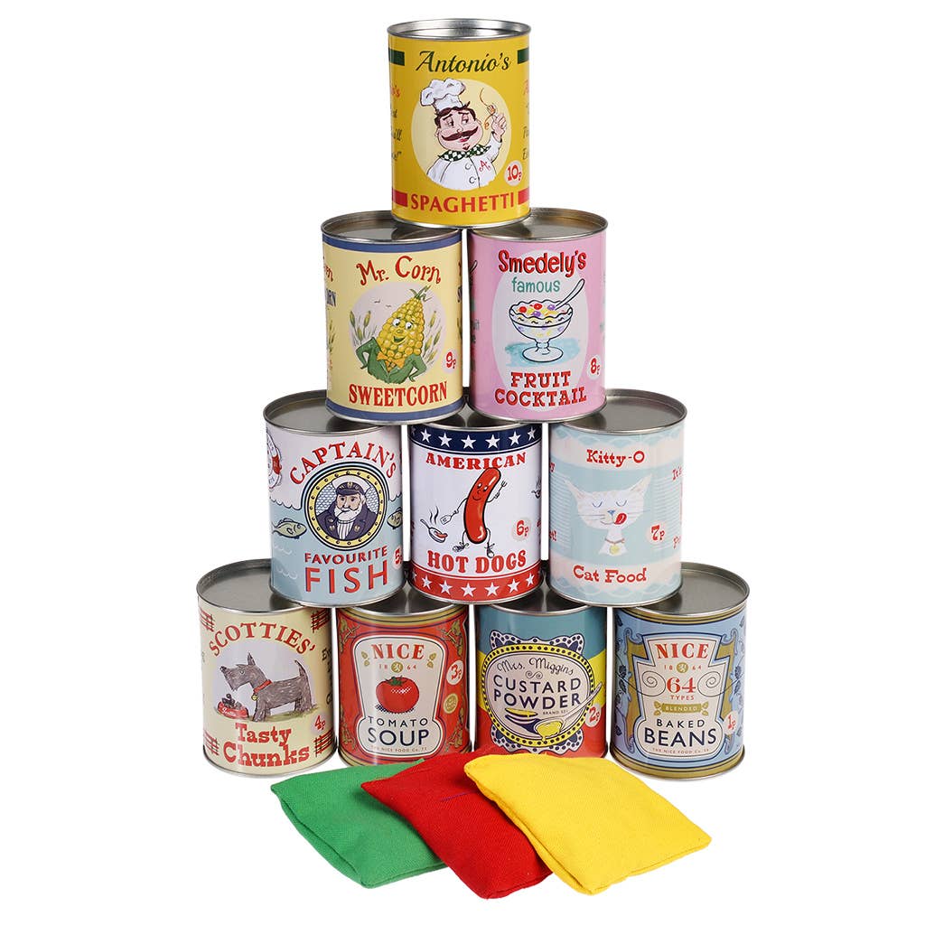 Traditionelles Dosenwerfen-Spiel