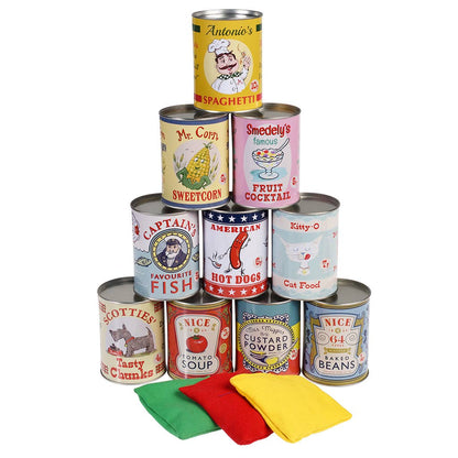 Traditionelles Dosenwerfen-Spiel