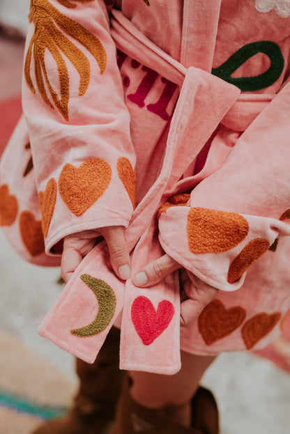 TOUT x Spiritjunkies - Samt-Kimono Rosa Magie