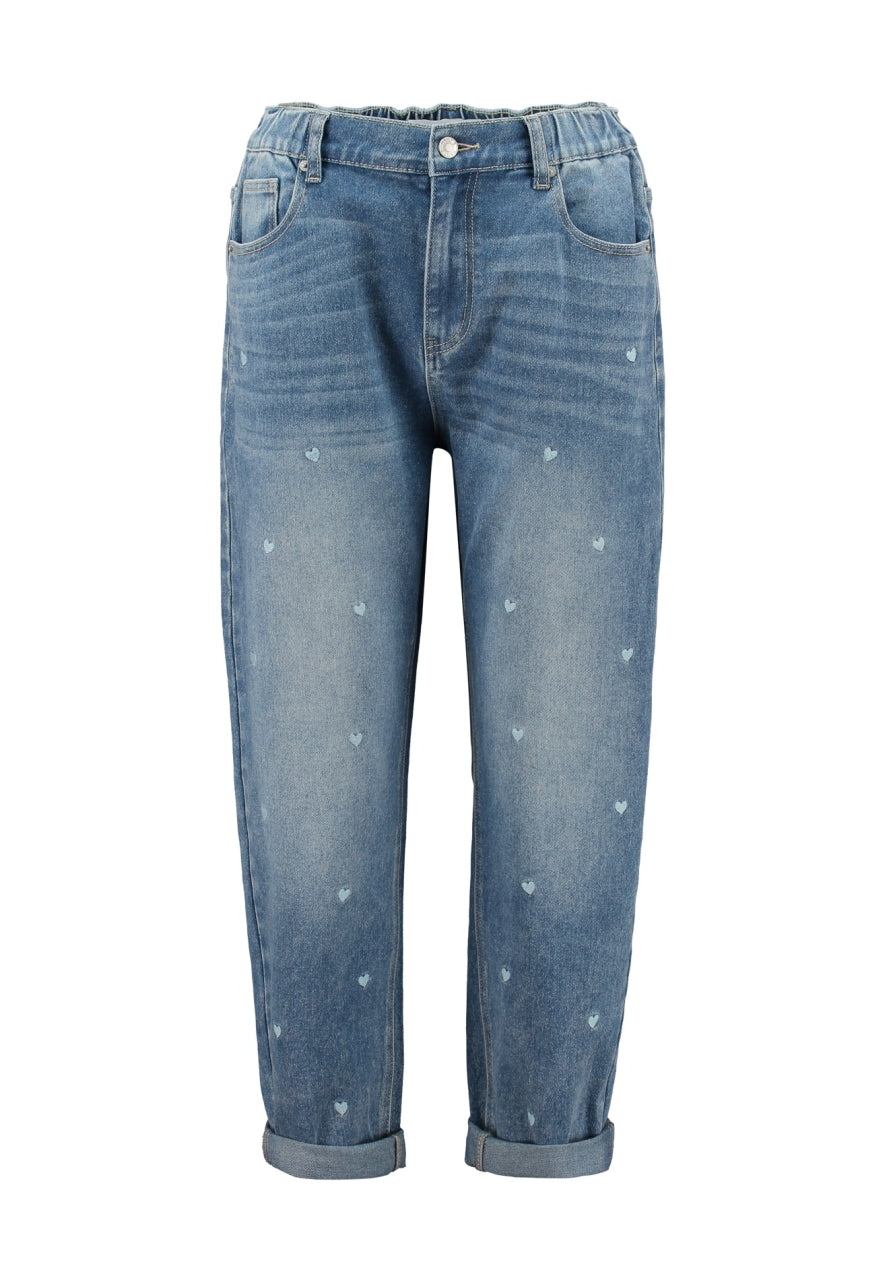 Jeans Herzen Blau