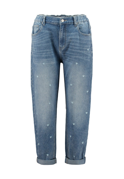 Jeans Herzen Blau