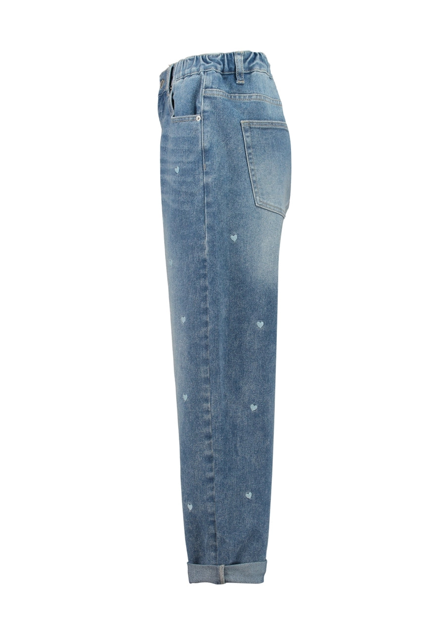 Jeans Herzen Blau