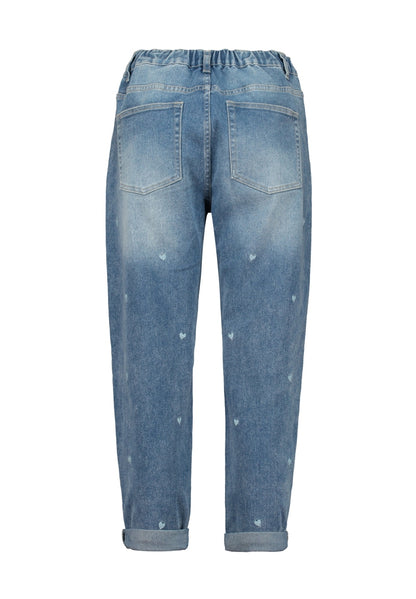 Jeans Herzen Blau