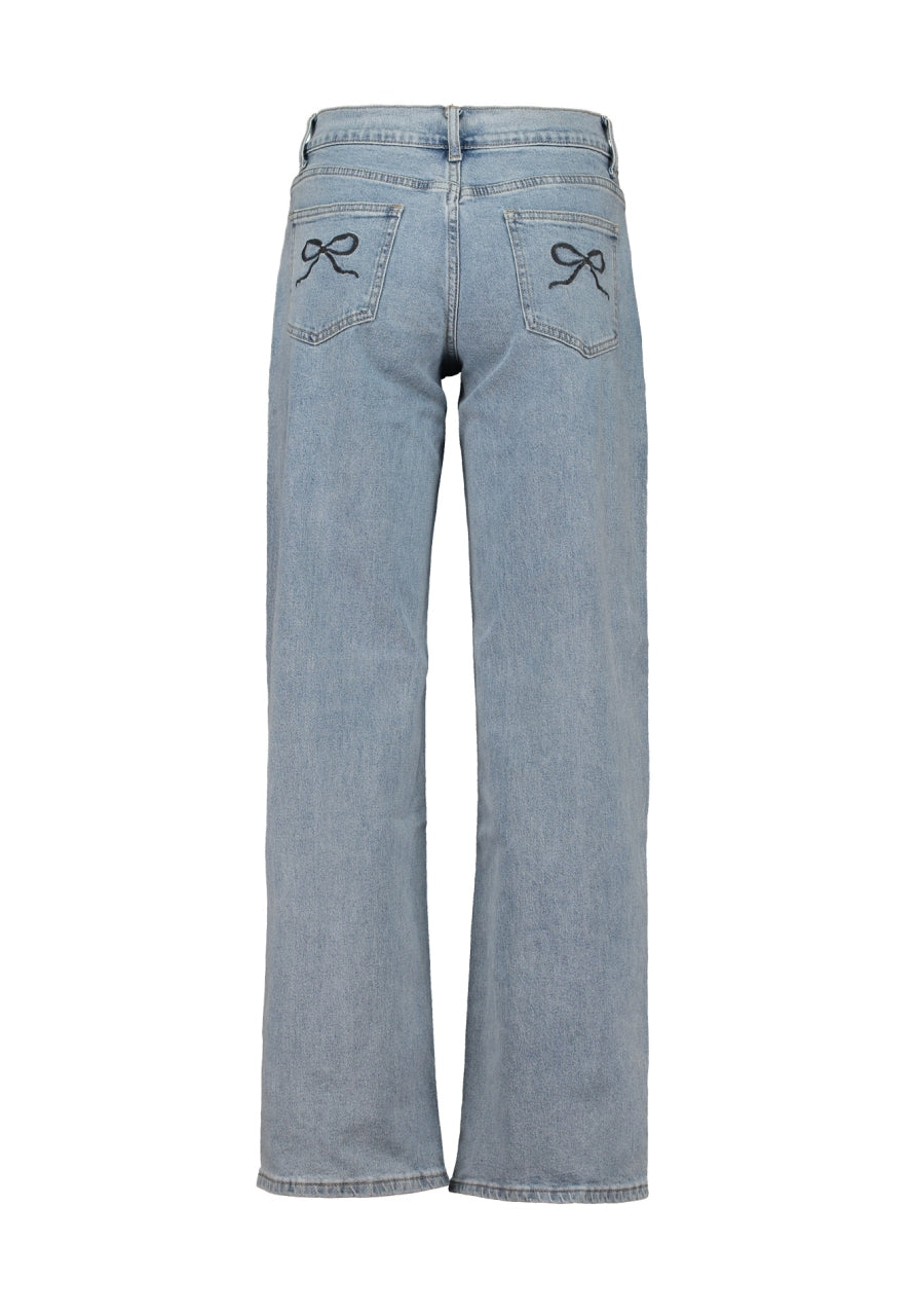 Jeans mit Schleifen