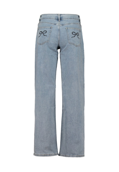 Jeans mit Schleifen
