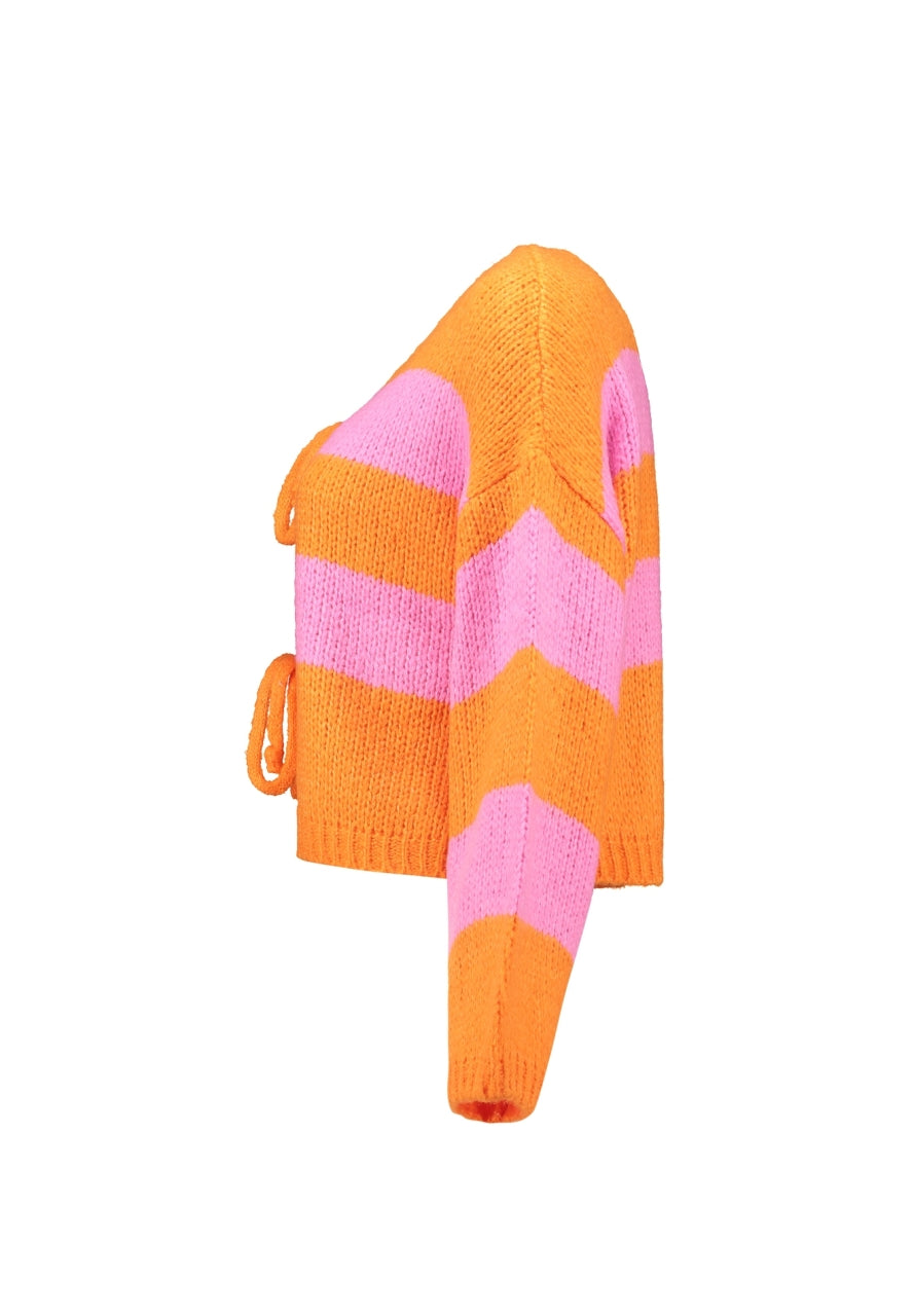 Strickjacke Schleife schmal