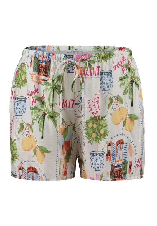 Short mit floralem Print Mykonos