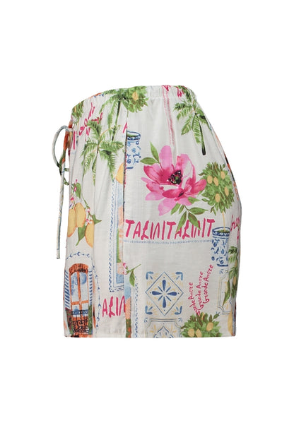 Short mit floralem Print Mykonos