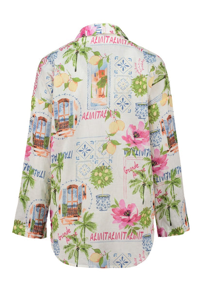 Bluse mit floralem Print und passenden Shorts Mykonos