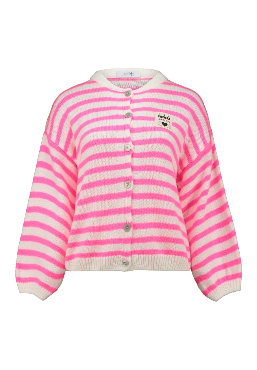 Strickjacke  gestreift