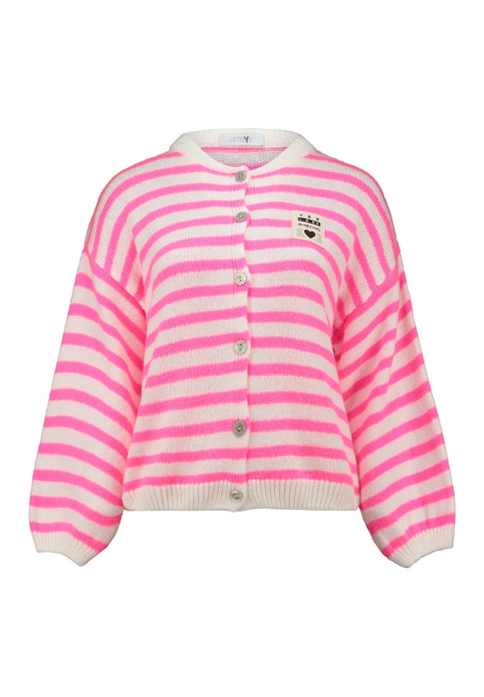 Strickjacke  gestreift