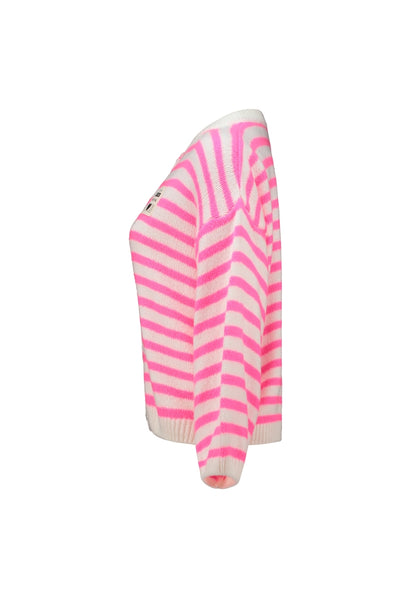 Strickjacke  gestreift