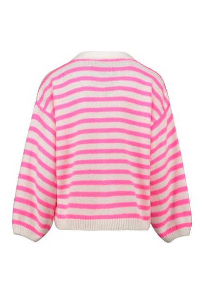 Strickjacke  gestreift