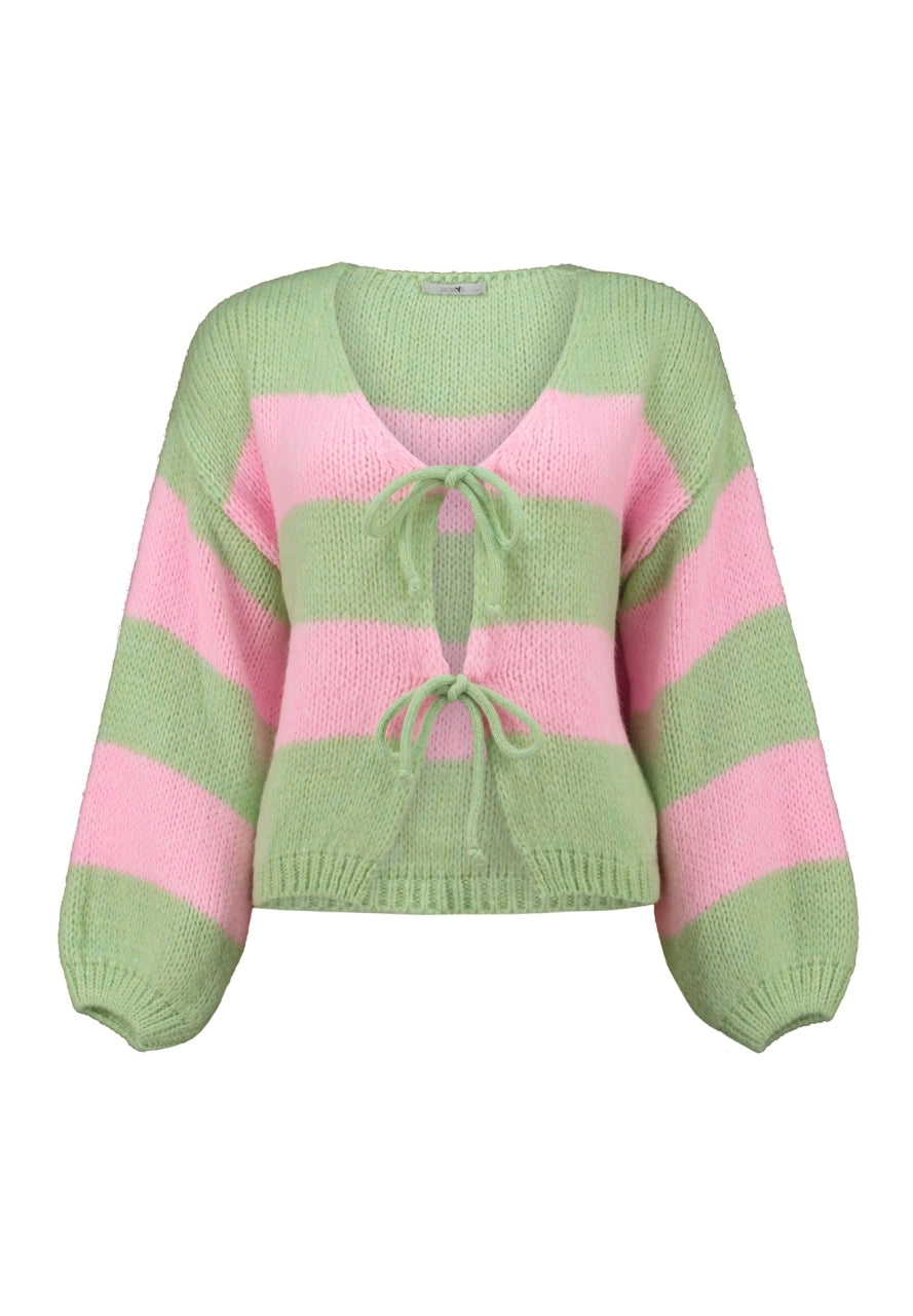 Strickjacke Schleife