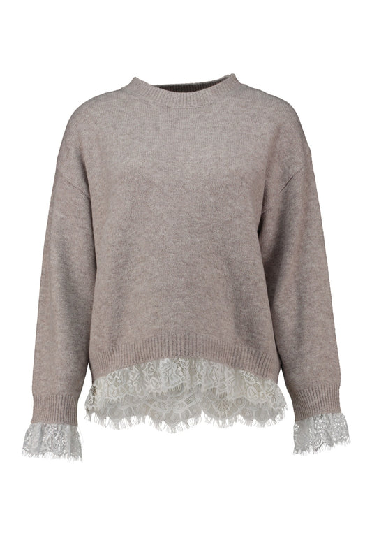 Pullover mit Spitze
