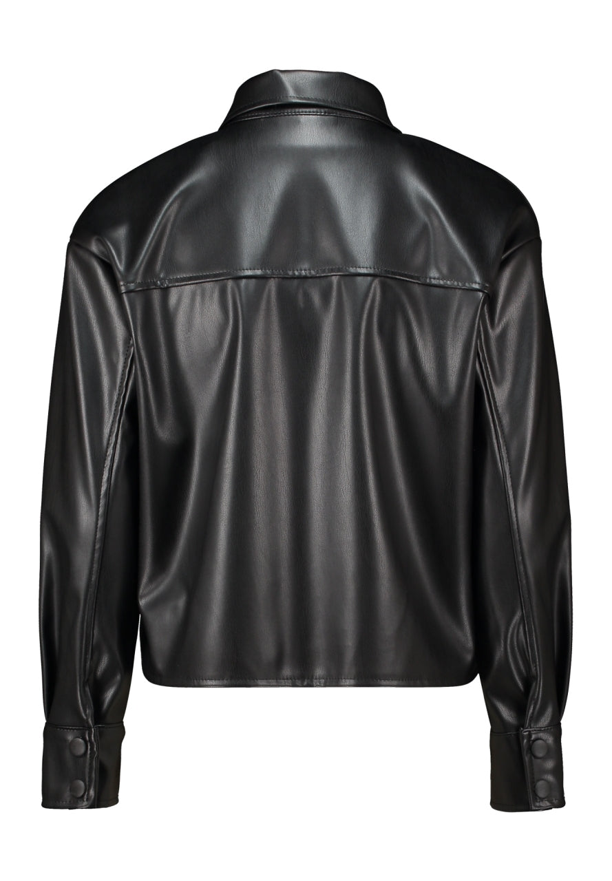 Hemdjacke in Lederoptik