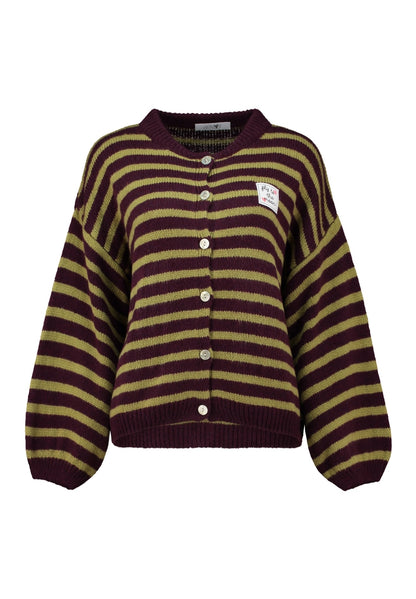 Gestreifte Jacke "fly to the moon"