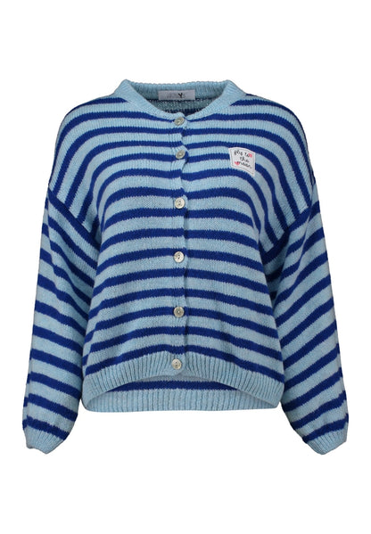 Gestreifte Jacke "fly to the moon"