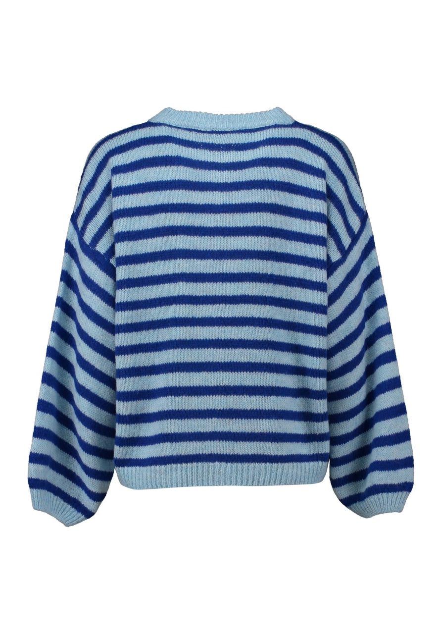 Gestreifte Jacke "fly to the moon"