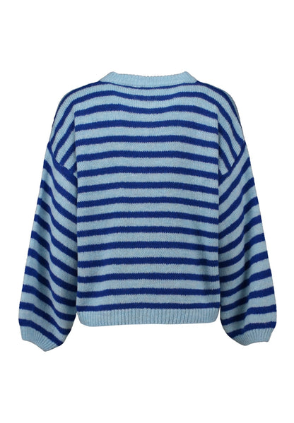 Gestreifte Jacke "fly to the moon"