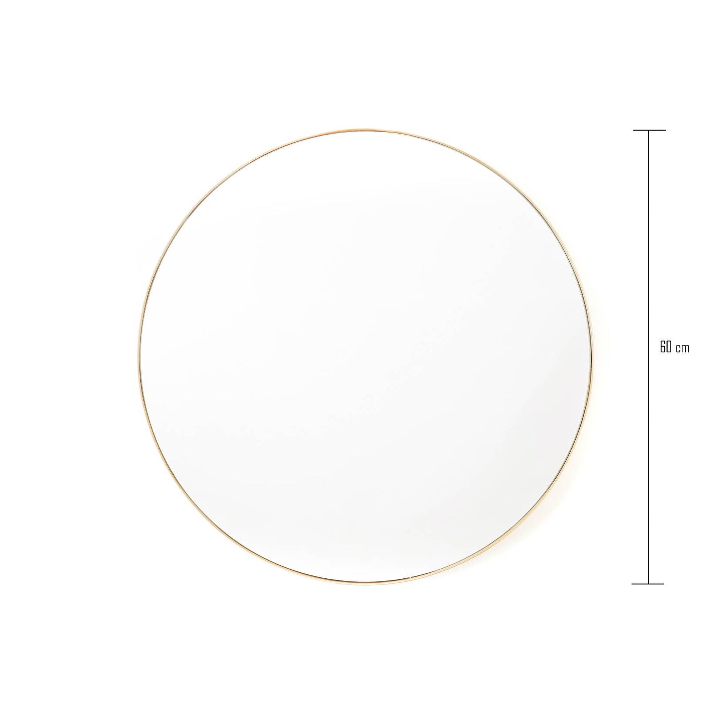 HV Runder Metallspiegel 60cm Gold: 5 x 60 cm