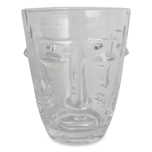 Glasbecher Visage transparent D8 H10cm: Transparent