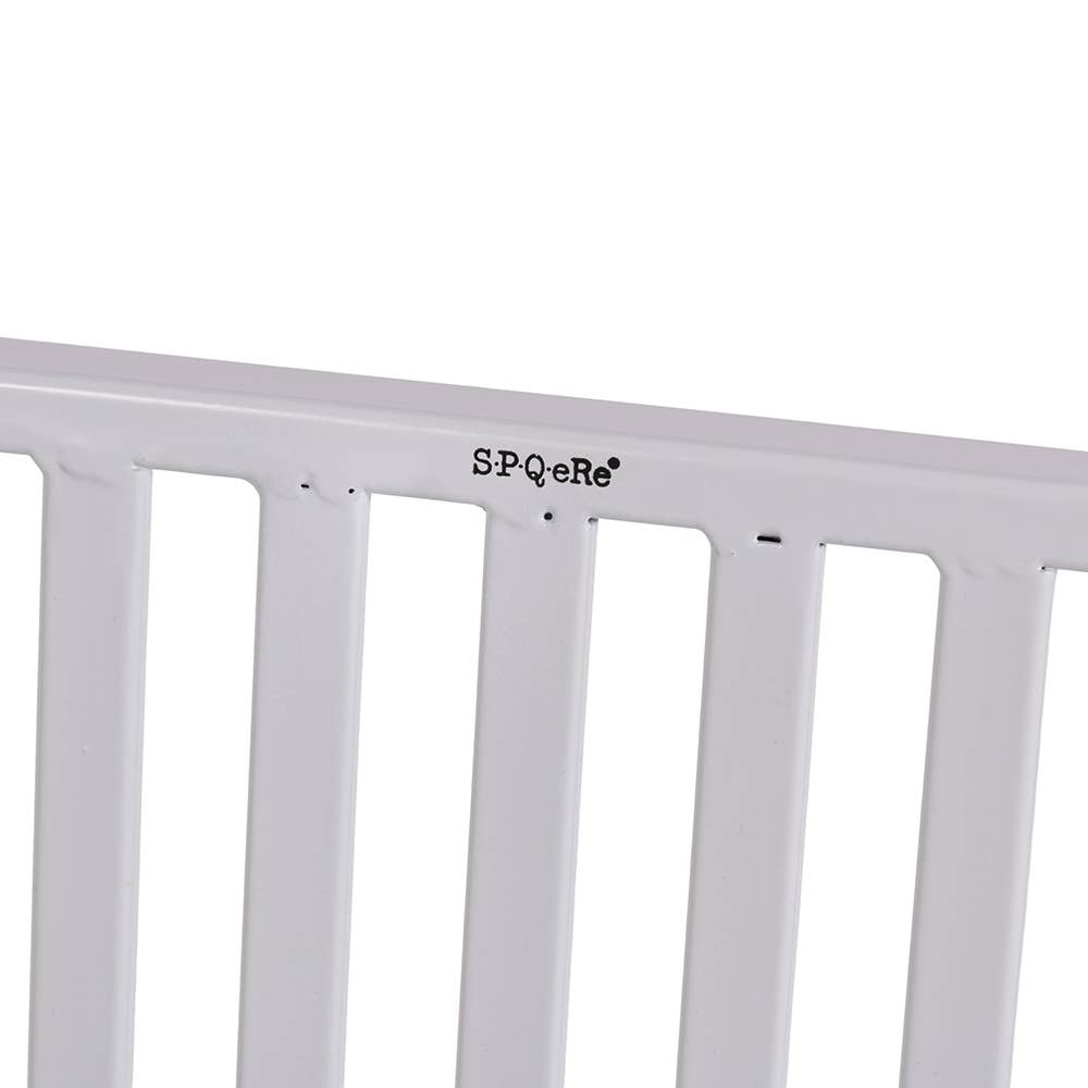 SPQERE SET TISCH MIT STÜHLEN WEISS METALL