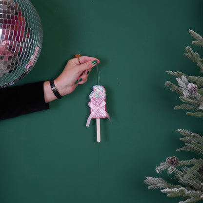 Weihnachtshänger - Eiscreme - Schaum - 15x5cm