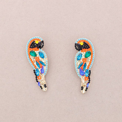 Cololine Crystal Papageien-Ohrringe: Kombiniert 1