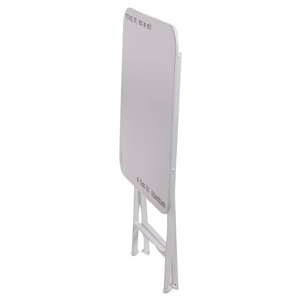 SPQERE SET TISCH MIT STÜHLEN WEISS METALL