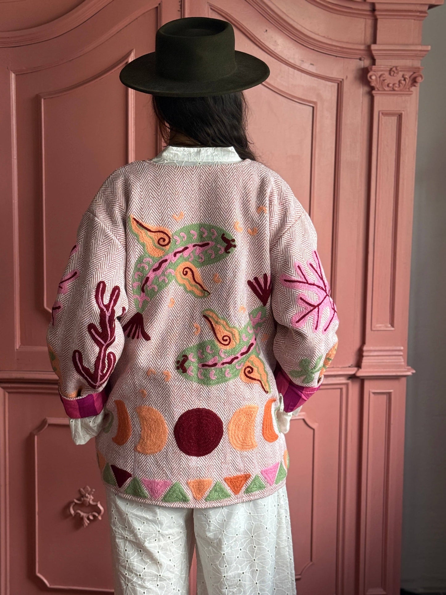 TOUT Tweed-Jacke Fisch: Gestreift