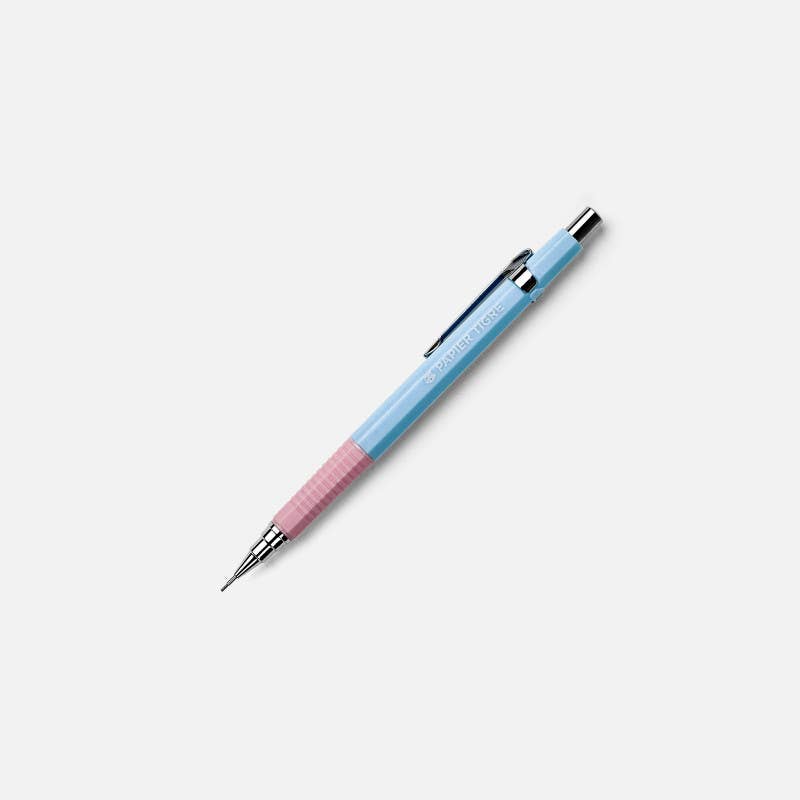 Druckbleistift Retro Color: ROSA/BLAU