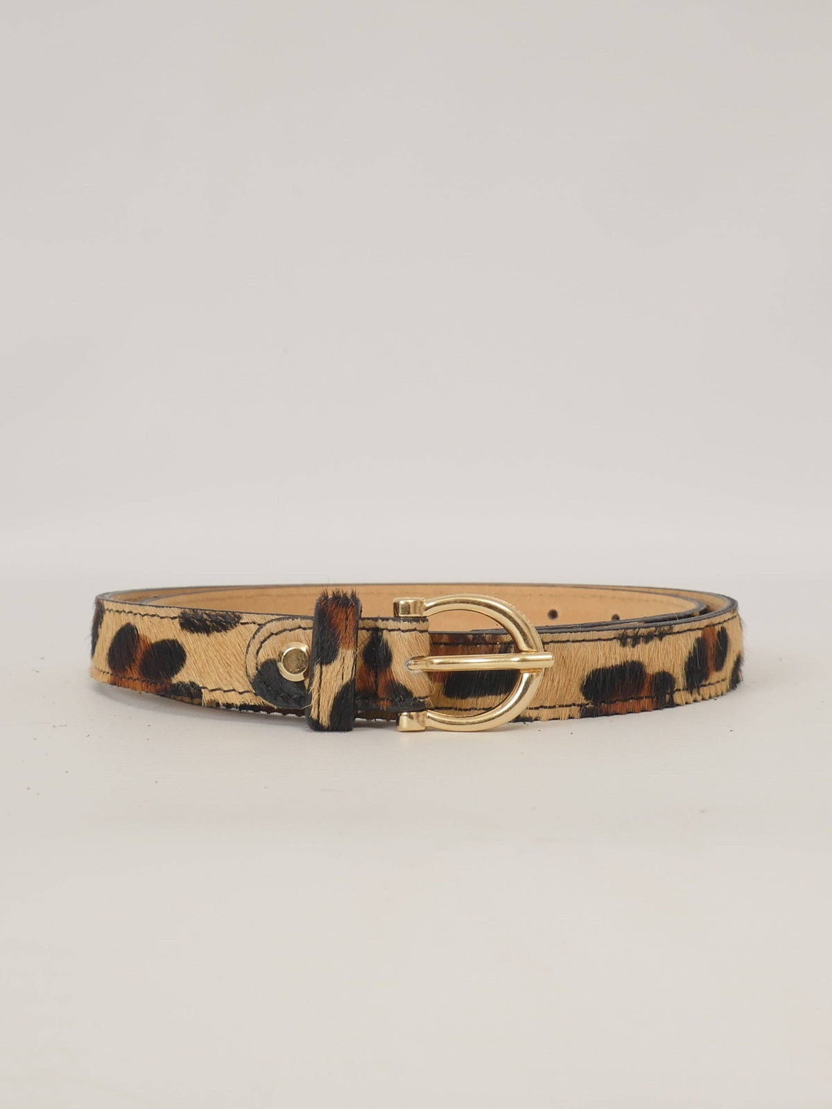 Leder-Gürtel in Leo