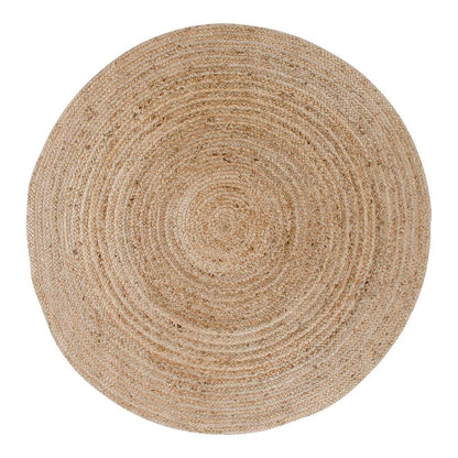 Bombay Rug - Runder Teppich aus geflochtener natürlicher Jute Ø180 cm: Natur / Jute