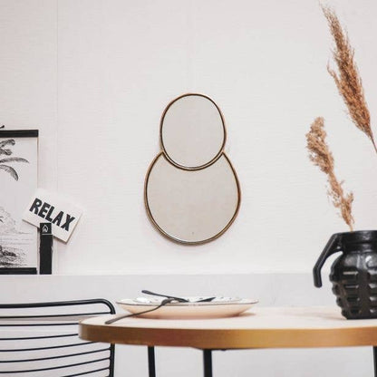 Housevitamin Fuck Perfect Spiegelset, 43 x 28 x 1 cm, goldfarben